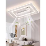 Quạt Đèn Ốp Trần Có Quạt Điều Hoà Không Cánh - Xoay 180 Độ - 6 Tốc Độ Gió - 3 Chế Độ Ánh Sáng - Điều Khiển Từ Xa — ảnh 2