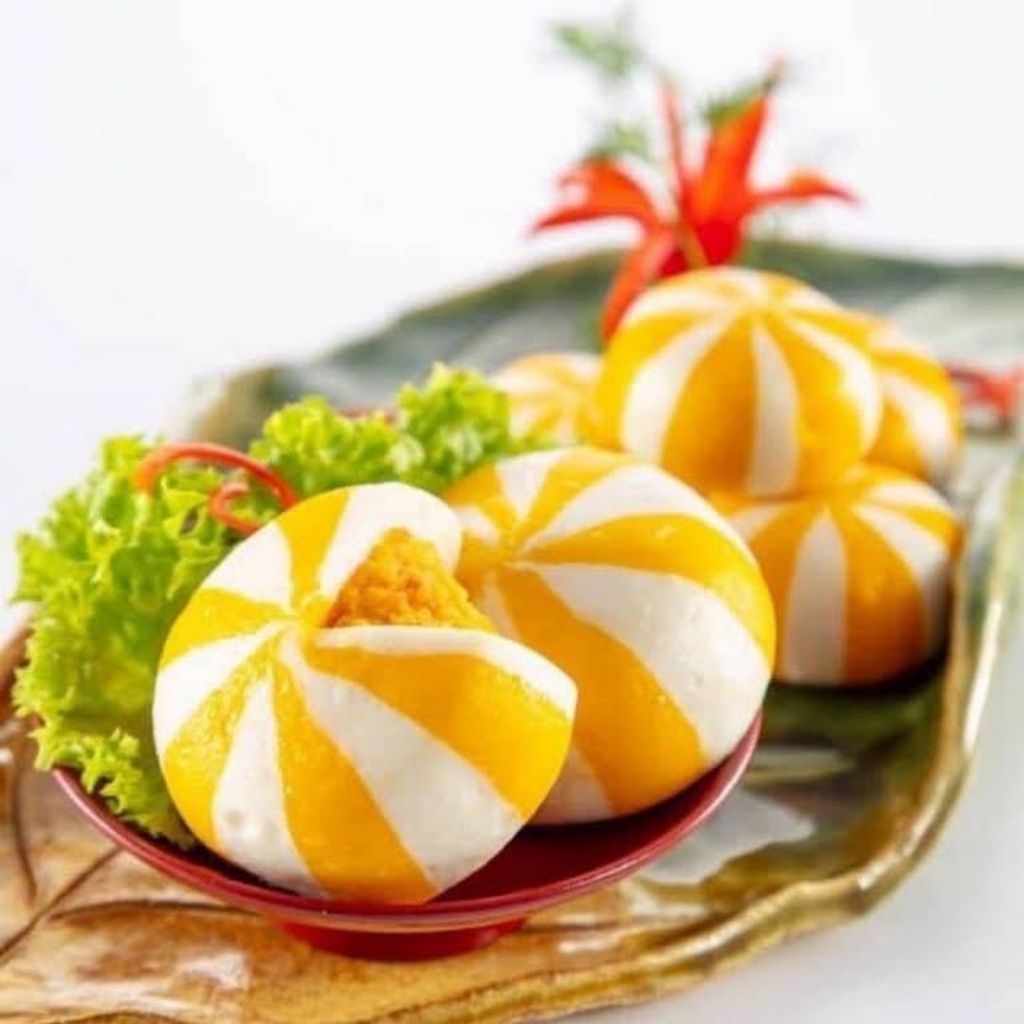 bánh bao hải sản nhân trứng nhím biển gói 500g Phu Mark