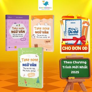 Sách - Combo Take Note Ngữ Văn lớp 10,11,12 - Tổng hợp kiến thức, Hiểu nhanh nhớ lâu - TKBooks