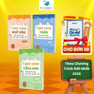 Sách - Combo Take Note Toán - Ngữ Văn - Tiếng Anh Lớp 10 - Tổng hợp kiến thức hiểu nhanh nhớ lâu - TKBooks