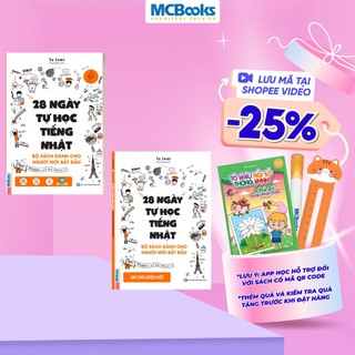 Sách - Combo 28 ngày tự học tiếng Nhật