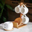 Kệ treo cốc uống trà, cafe kèm lót cốc