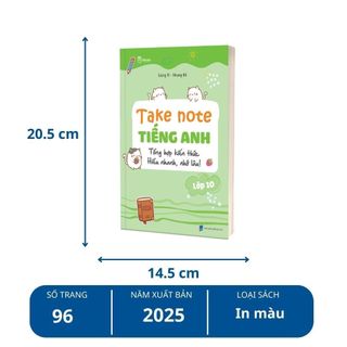 Sách - Combo Take Note Toán - Ngữ Văn - Tiếng Anh Lớp 10 - Tổng hợp kiến thức hiểu nhanh nhớ lâu - TKBooks