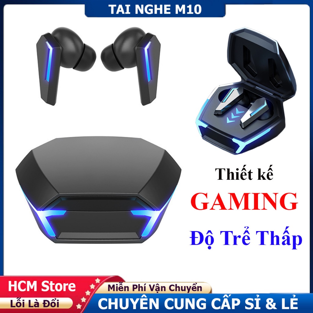 Tai Nghe Gaming M10 Bluetooth 5.4 Không Dây Âm Thanh HiFi Led RGB Kháng Nước Giảm Tiếng Ồn Có Micro | BigBuy360 - bigbuy360.vn