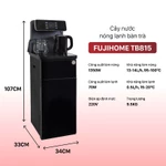 Cây nước nóng lạnh bàn pha trà, cà phê Fujihome TB815 Nhập Khẩu, máy nước uống bình âm điều khiển từ xa cài nhiệt độ sôi — ảnh 8