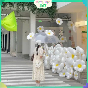 Combo 5 hoặc 10 Bóng Bay Hoa Cúc – Trang Trí Hottrend 8/3, Tươi Tắn, Sang Trọng, Đầy Ấn Tượng BB6