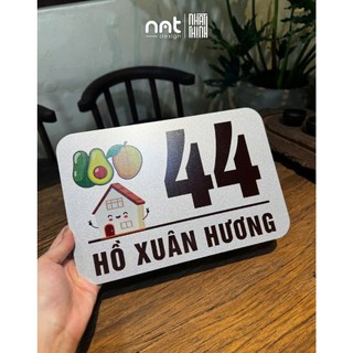 BẢNG SỐ NHÀ IN THEO YÊU CẦU • ALU NHŨ BẠC IN UV SANG TRỌNG • ĐỘ BỀN CAO