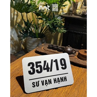 BẢNG SỐ NHÀ IN THEO YÊU CẦU • ALU NHŨ BẠC IN UV SANG TRỌNG • ĐỘ BỀN CAO