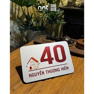 BẢNG SỐ NHÀ IN THEO YÊU CẦU • ALU NHŨ BẠC IN UV SANG TRỌNG • ĐỘ BỀN CAO