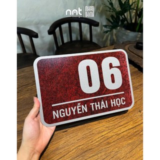 BẢNG SỐ NHÀ IN THEO YÊU CẦU • ALU NHŨ BẠC IN UV SANG TRỌNG • ĐỘ BỀN CAO