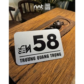 BẢNG SỐ NHÀ IN THEO YÊU CẦU • ALU NHŨ BẠC IN UV SANG TRỌNG • ĐỘ BỀN CAO