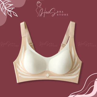 Áo Ngực Nữ Su Đúc Không Gọng Bản Lưng To Che Mỡ Lưng Tinh Tế Nâng Ngực Chống Chảy Xệ HeesM08