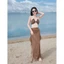 Đồ bơi đi biển set 3 Mảnh LƯỚI DẺO phối váy dài sang xịn mịn HAN.T SHOP