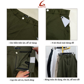 Gladimax Quần Harem Women Parachute Pants BigSize Full Hk171 4 Túi Kaki Dày Dặn Sóng Thoải Mái Phong Cách