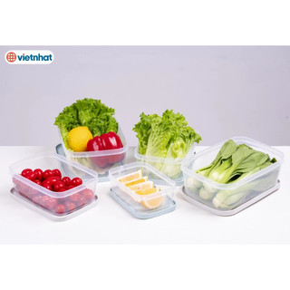 Hộp Lạnh Bộ 3 Hộp Nhựa Đựng Thực Phẩm HOKORI Cao Cấp, Chịu Nhiệt Độ Cao, Chống Rò Rỉ, Kháng Khuẩn -MS: 6533