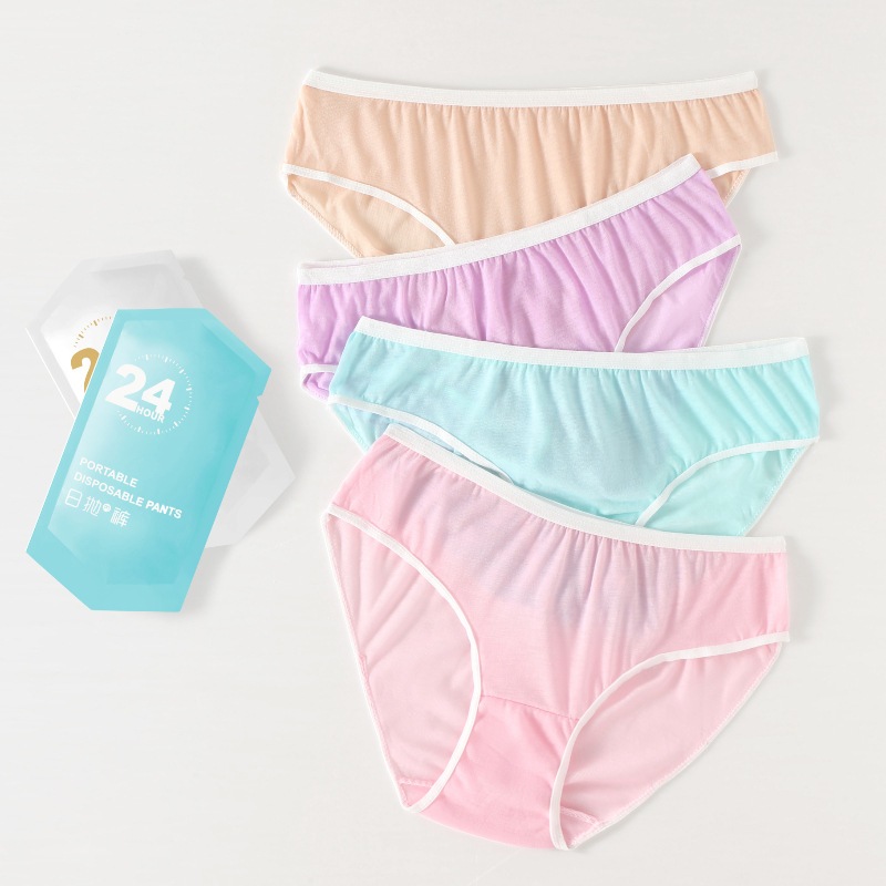 COMBO 15 Quần lót nữ cotton dùng 1 lần triệt khuẩn tiện lợi cho du lịch phụ nữ mang thai LANIXA
