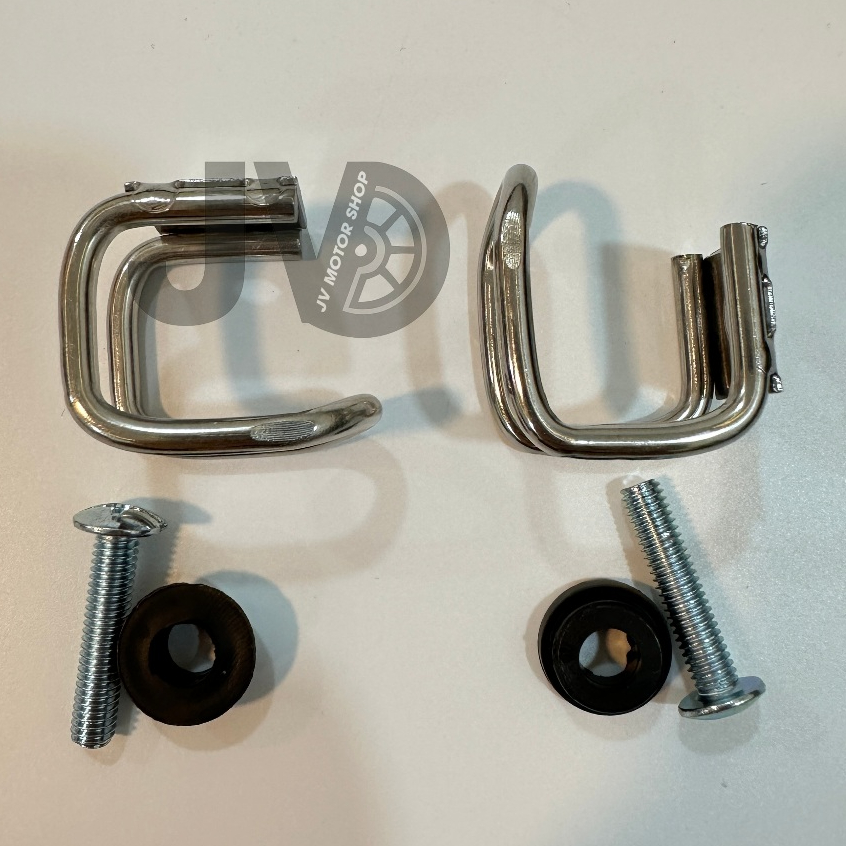 Móc chữ U Inox treo xe máy, Gọn Nhẹ – Chắc Chắn – Không rỉ sét, dễ lắp đặt
