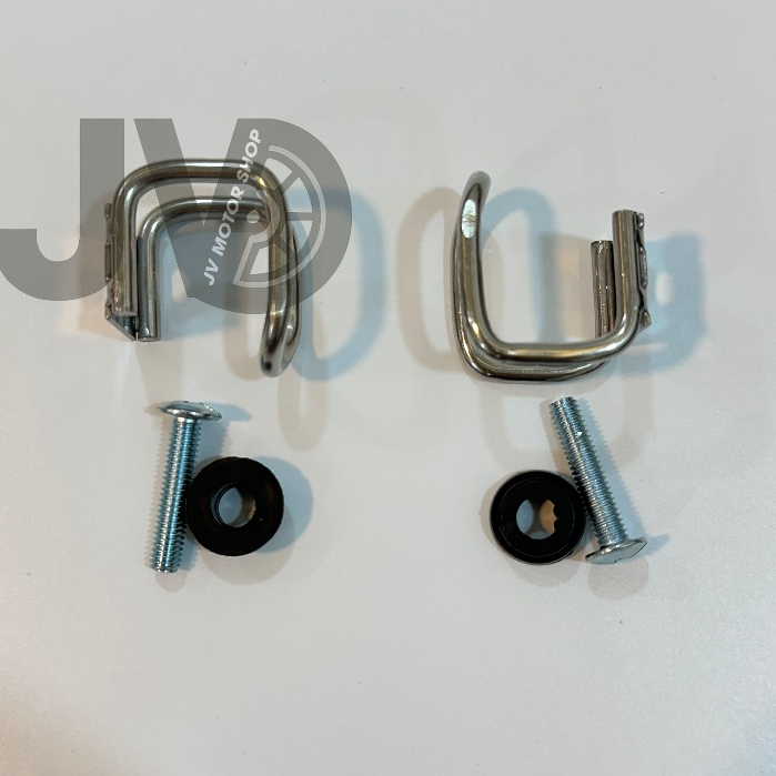 Móc chữ U Inox treo xe máy, Gọn Nhẹ – Chắc Chắn – Không rỉ sét, dễ lắp đặt