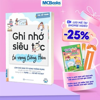 Sách - Ghi nhớ siêu tốc từ vựng tiếng Hàn