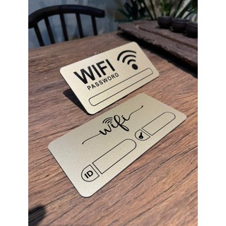 BẢNG WIFI ALU NHŨ VÀNG IN UV SANG TRỌNG • ĐỘ BỀN CAO