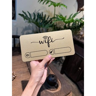 BẢNG WIFI ALU NHŨ VÀNG IN UV SANG TRỌNG • ĐỘ BỀN CAO