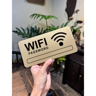 BẢNG WIFI ALU NHŨ VÀNG IN UV SANG TRỌNG • ĐỘ BỀN CAO