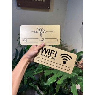 BẢNG WIFI ALU NHŨ VÀNG IN UV SANG TRỌNG • ĐỘ BỀN CAO