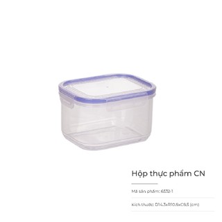 Bộ 3 hộp nhựa chữ nhật đủ size bảo quản thực phẩm Việt Nhật cao cấp an toàn- MS: 6532