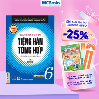Sách - Giáo Trình Tiếng Hàn Tổng Hợp Cao Cấp 6 – Bản Đen Trắng