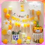 Set Bong Bóng Trang Trí Sinh Nhật Thôi Nôi Đầy Tháng Cho Bé Trai Bé Gái Tặng Bơm Băng DÍnh SK6