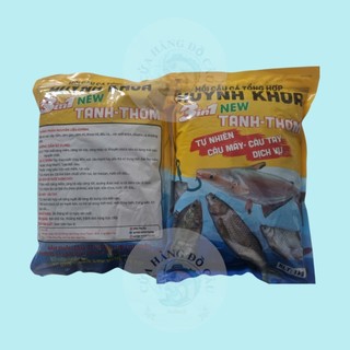 Combo 3 gói-5 gói Cám câu cá Huỳnh Khoa (1kg) Huỳnh Khoa  Tanh, Thơm, Cá Tra