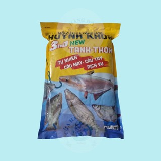 Combo 3 gói-5 gói Cám câu cá Huỳnh Khoa (1kg) Huỳnh Khoa  Tanh, Thơm, Cá Tra