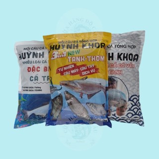 Combo 3 gói-5 gói Cám câu cá Huỳnh Khoa (1kg) Huỳnh Khoa  Tanh, Thơm, Cá Tra