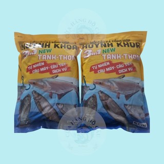 Combo 3 gói-5 gói Cám câu cá Huỳnh Khoa (1kg) Huỳnh Khoa  Tanh, Thơm, Cá Tra