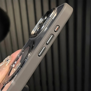 Ốp Lưng iPhone Từ Tính Sạc Không Dây Kèm Bảo Vệ Mắt Camera Giá Đỡ Sang Trọng Cho iP X/XS/11/12/13/14/15/16/17/Pro/Max