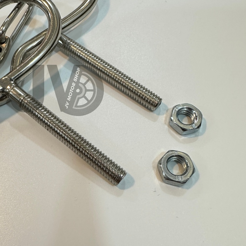 Móc Kẹp INOX Treo Xe Máy, Chống Gỉ - Treo đồ tiện lợi - gắn mọi dòng xe, dễ lắp đặt