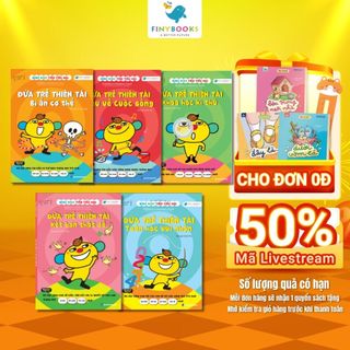 Combo Sách Đứa Trẻ Thiên Tài: Hiểu về cuộc sống, Bí ẩn cơ thể, Kết bạn thật dễ, Toán học vui nhộn, Khoa học kì thú