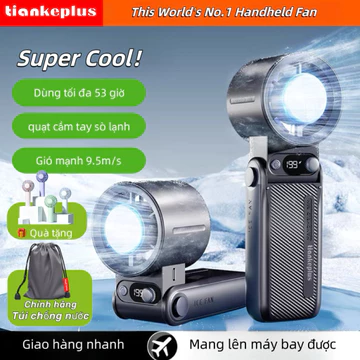 Mua 1 tặng 1 TiankePlus Quạt Cầm Tay Siêu Bền Pin Chức Năng Lạnh, Gió Mạnh Gấp Gọn Tiện Lợi Quạt Điều Hòa Mini TF30Ultra