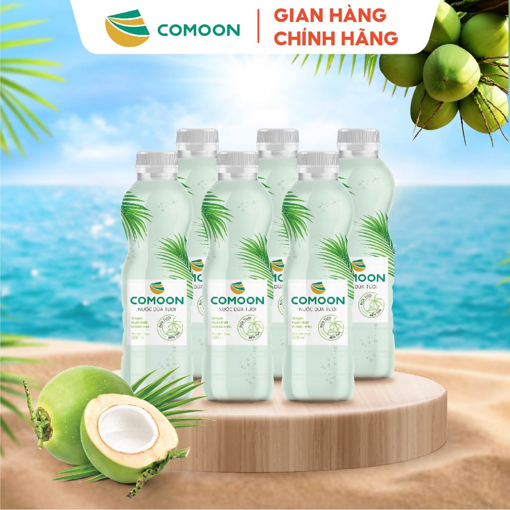 [LỐC 6 Chai] Nước Dừa Tươi COMOON 500ml - Hương vị tự nhiên - Nguyên ...