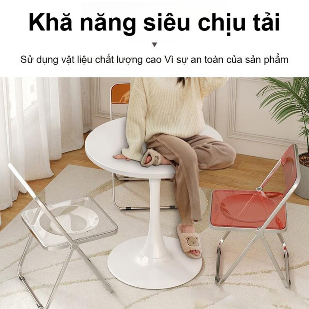 Bali Bàn Tròn Tulip Bắc Âu Tối Giản Bàn Cafe Bàn Trà Bàn Decor Ban Công Đa Năng Nhiều Kích Thước