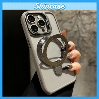 Ốp Lưng iPhone Từ Tính Sạc Không Dây Kèm Bảo Vệ Mắt Camera Giá Đỡ Sang Trọng Cho iP X/XS/11/12/13/14/15/16/17/Pro/Max
