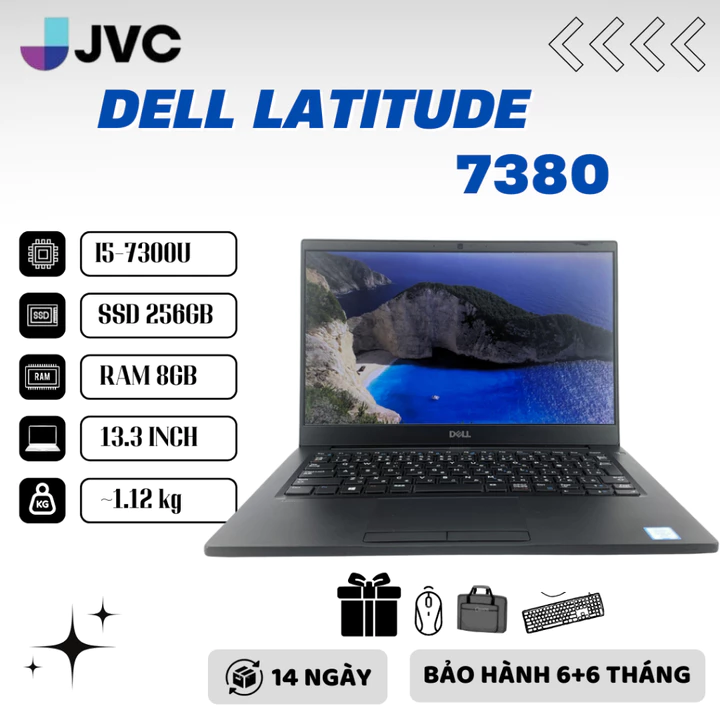 Laptop Giá Rẻ DELL LATITUDE E7380 core I5-7300U RAM 8G SSD 256G 13.3 INCH FULL HD