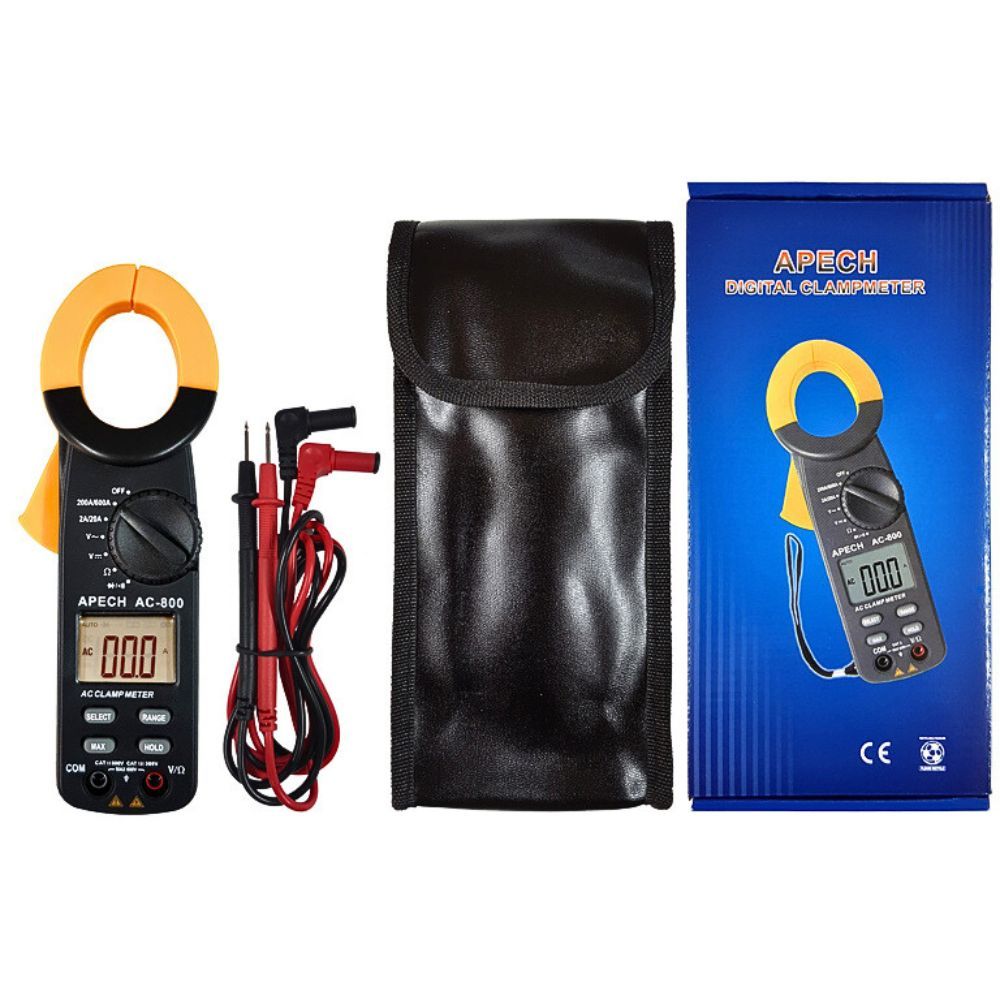 Ampe Kìm Đo Điện APECH AC800/801 Tùy Chỉnh Thang Đo, Chống Cháy - Anh Phát