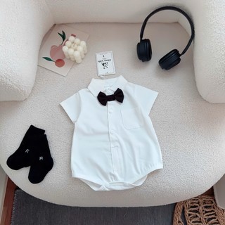Body suit công tử đính nơ bé trai 4-11kg. Body công tử đầy tháng, thôi nôi bé trai. Dino Kids