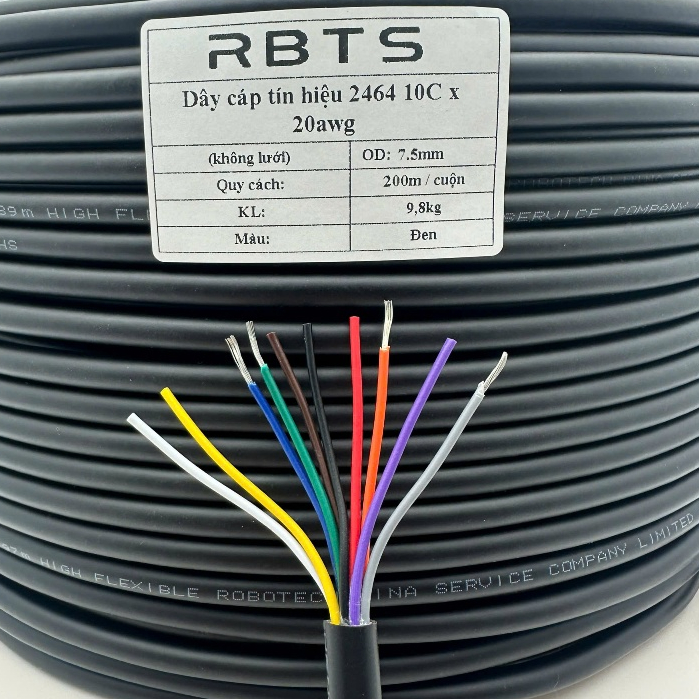 Dây cáp tín hiệu 10 lõi 2464 20awg, 22awg, 24awg truyền tín hiệu,điều ...
