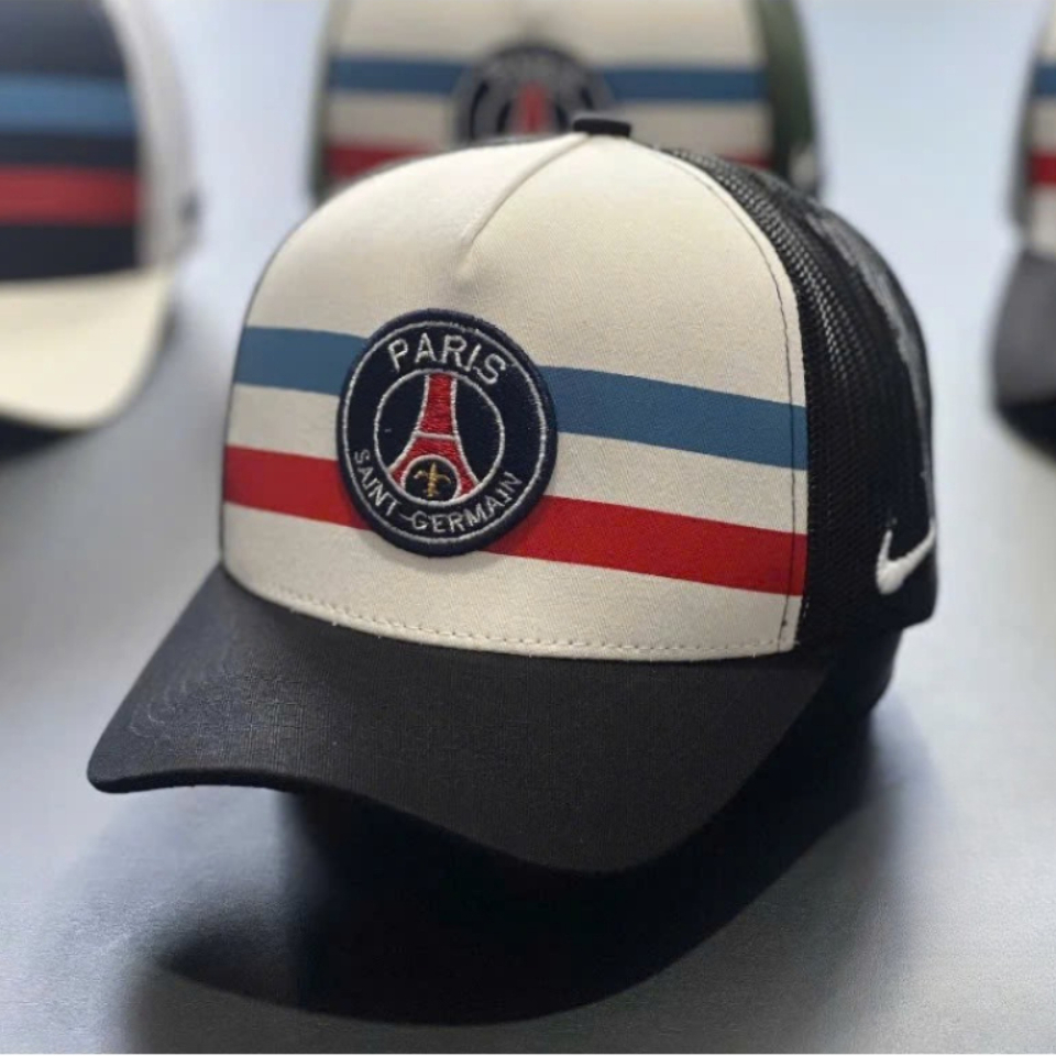 Nón kết mũ, lưỡi trai CLB Paris Saint Germain vải kaki phối lưới cao cấp năng động