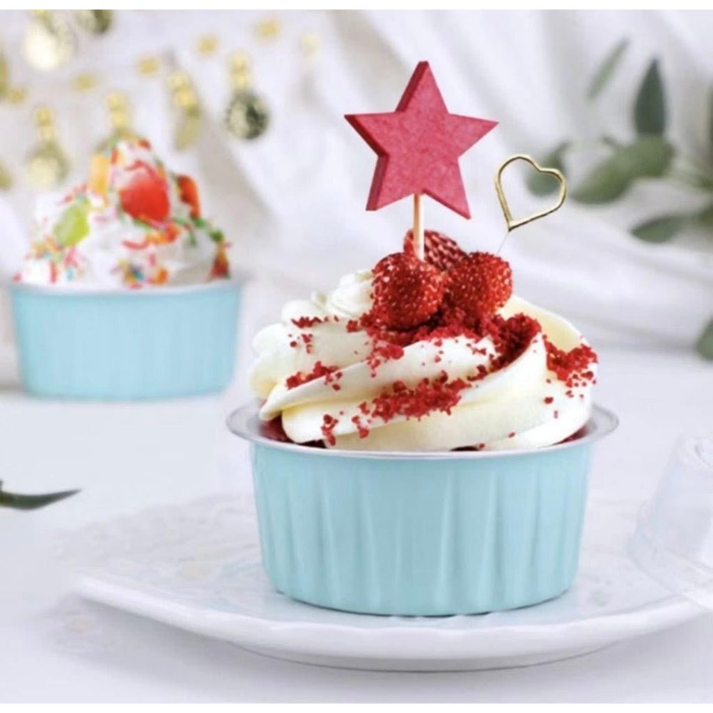 SET 20 CỐC NHÔM LÁ THIẾC LÀM KHUÔN BÁNH PUDDING CÓ THỂ TÁI SỬ DỤNG TIỆN LỢI
