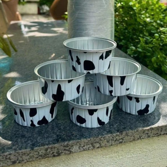 SET 20 CỐC NHÔM LÁ THIẾC LÀM KHUÔN BÁNH PUDDING CÓ THỂ TÁI SỬ DỤNG TIỆN LỢI