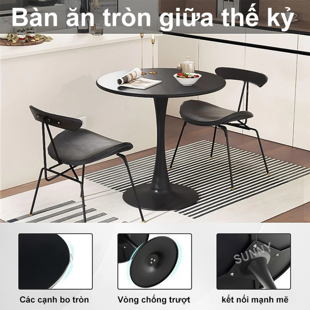 Bàn Tròn Tulip Bắc Âu Hiện Đại - Tối Giản Chất Lượng Cao Decor Cafe