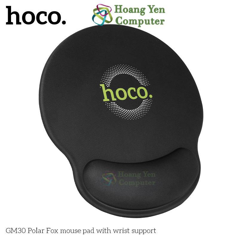 Lót chuột Hoco GM30 Tích Hợp Đệm Kê Cổ Tay | Bàn di chuột Hoco Kê Cổ Tay - Hoàng Yến Computer